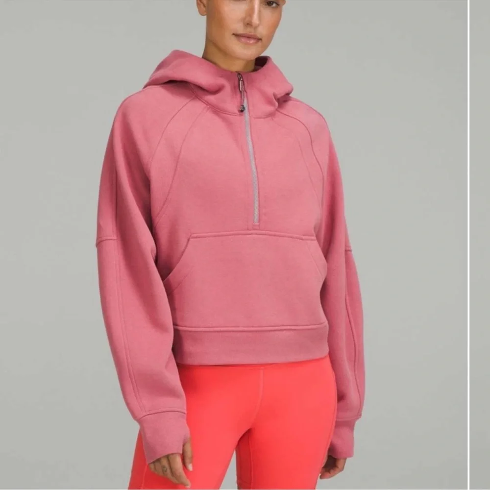 💕Lululemon Scuba Oversized Half-Zip Hoodie Brier Rose